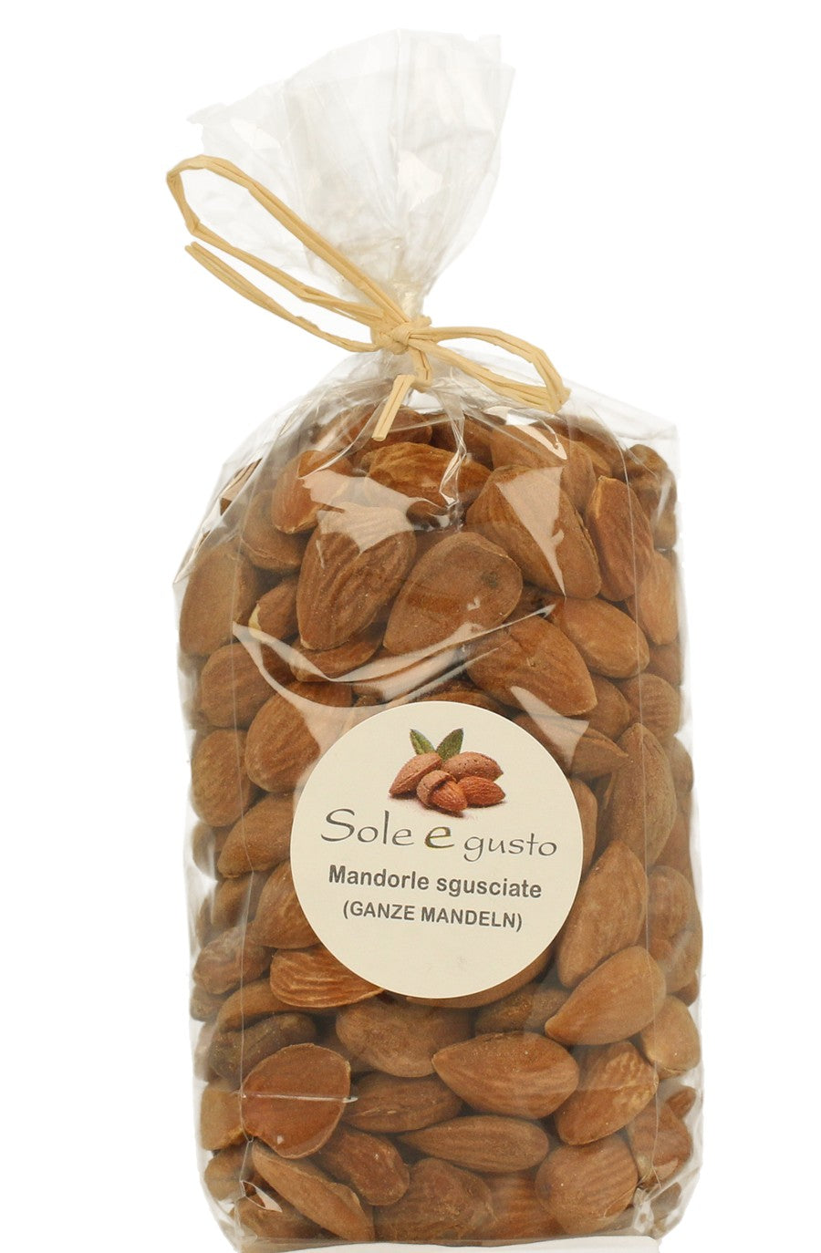 Soleegusto-Mandorle sgusciate - ganze Mandeln - roh mit Haut - 250g--a