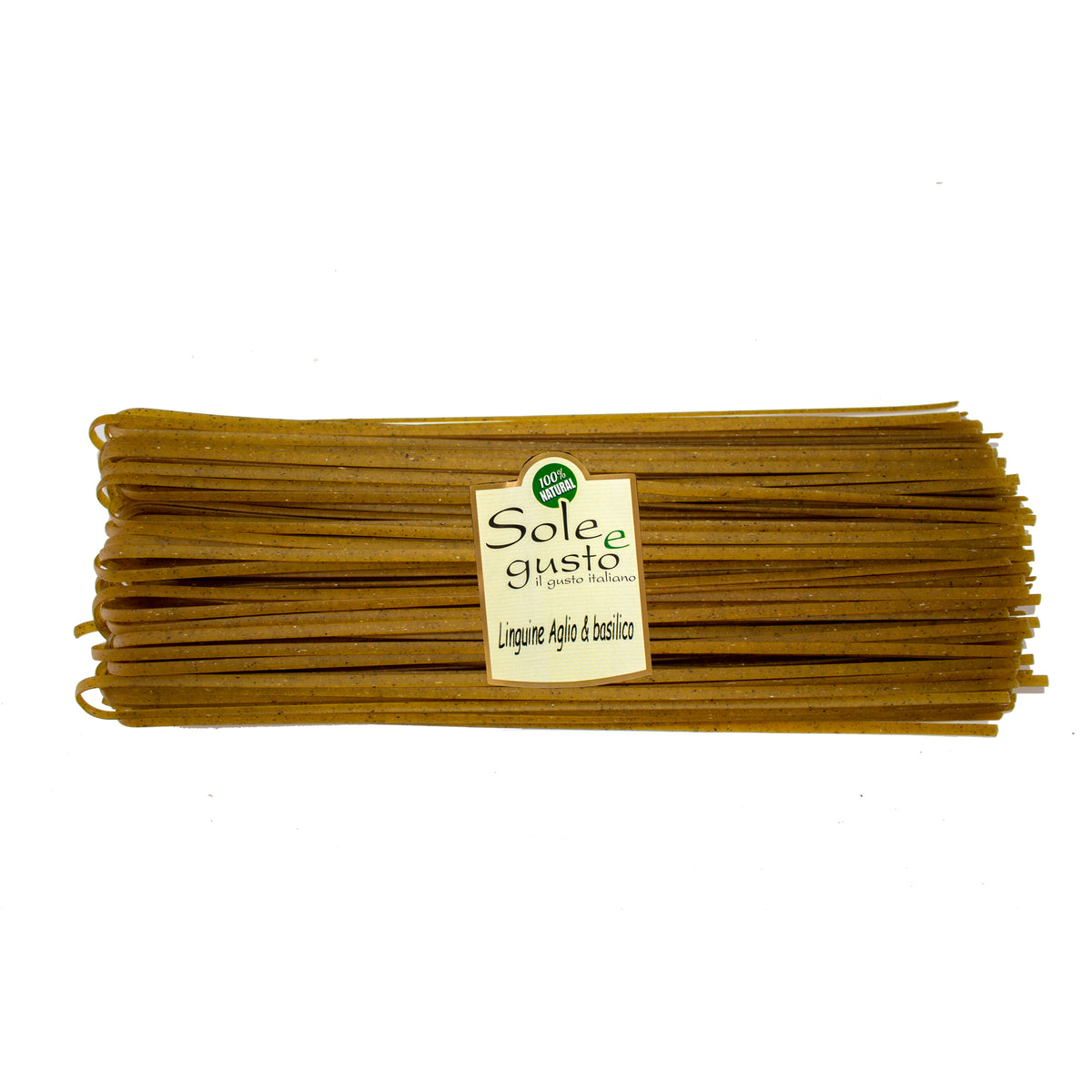 Soleegusto-Linguine aglio e basilico - Knoblauch u. Basilikum - aus Hartweizengriess - 250g