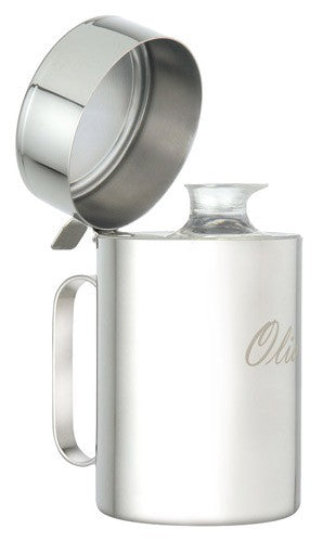 Olivenöl Behälter aus Chromstahl für Olivenöl - 1 Liter