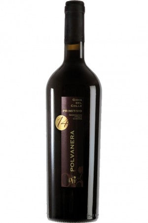 Soleegusto-1 x 300cl Primitivo 14 Polvanera Doppelmagnum DOC Gioia del Colle in edler Holzkiste