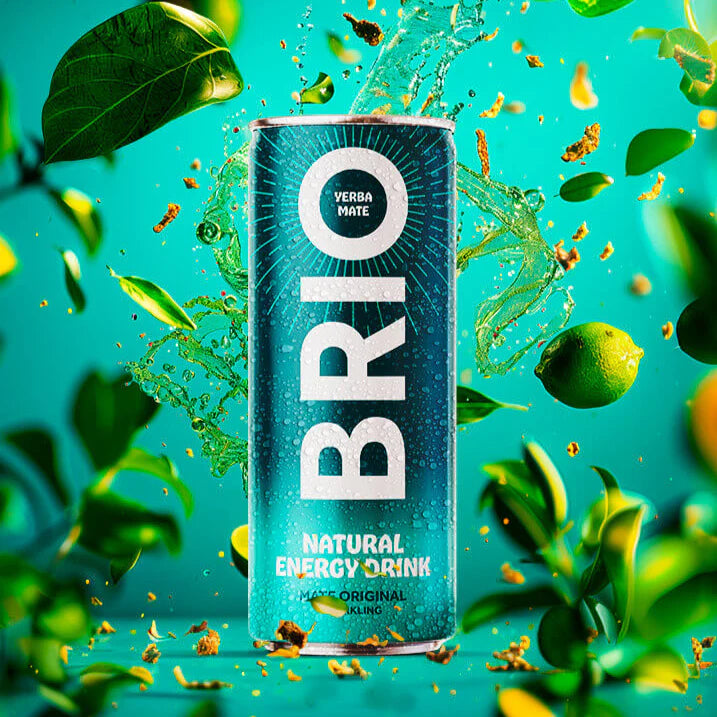 Soleegusto-12x25cl Brio Mate Mate Original Sparkling bio 25cl - in Dose--brio fruity mateoriginal x
