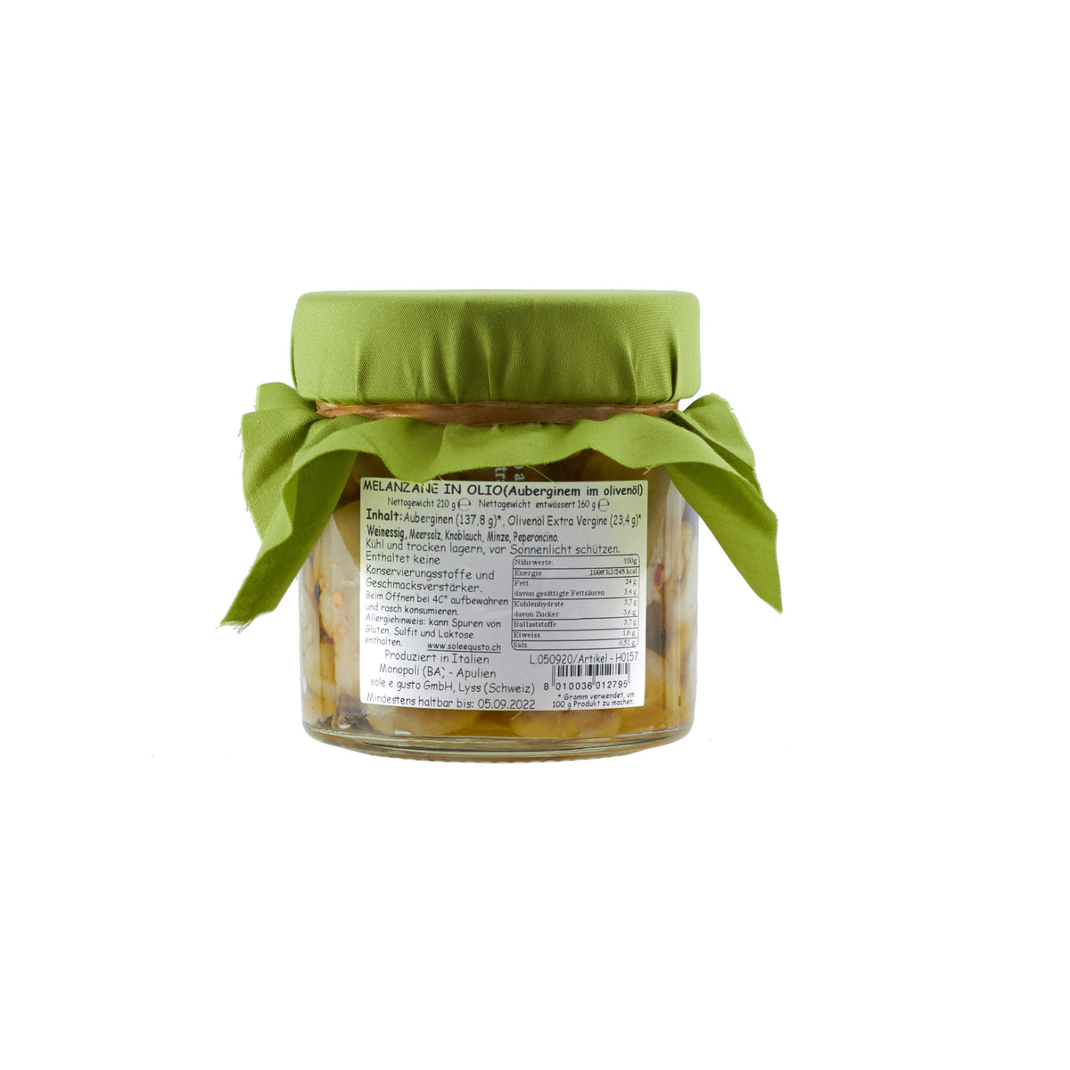 Melanzane sott' Olio - Auberginen im Olivenöl Extra Vergine 680g