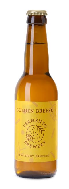 Soleegusto-Fermento Bewery Golden Breeze blond und naturtrüb Alc. 5.2% vol. 33cl--fermento goldenbreze