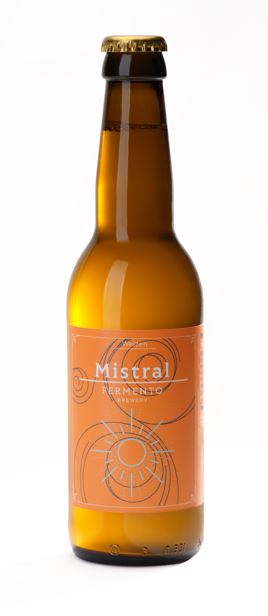 Soleegusto-24 x 33cl Fermento Bewery Mistral - Blond - weiss, Weizen, naturtrüb - Alc. 5.2% vol.--fermento mistral
