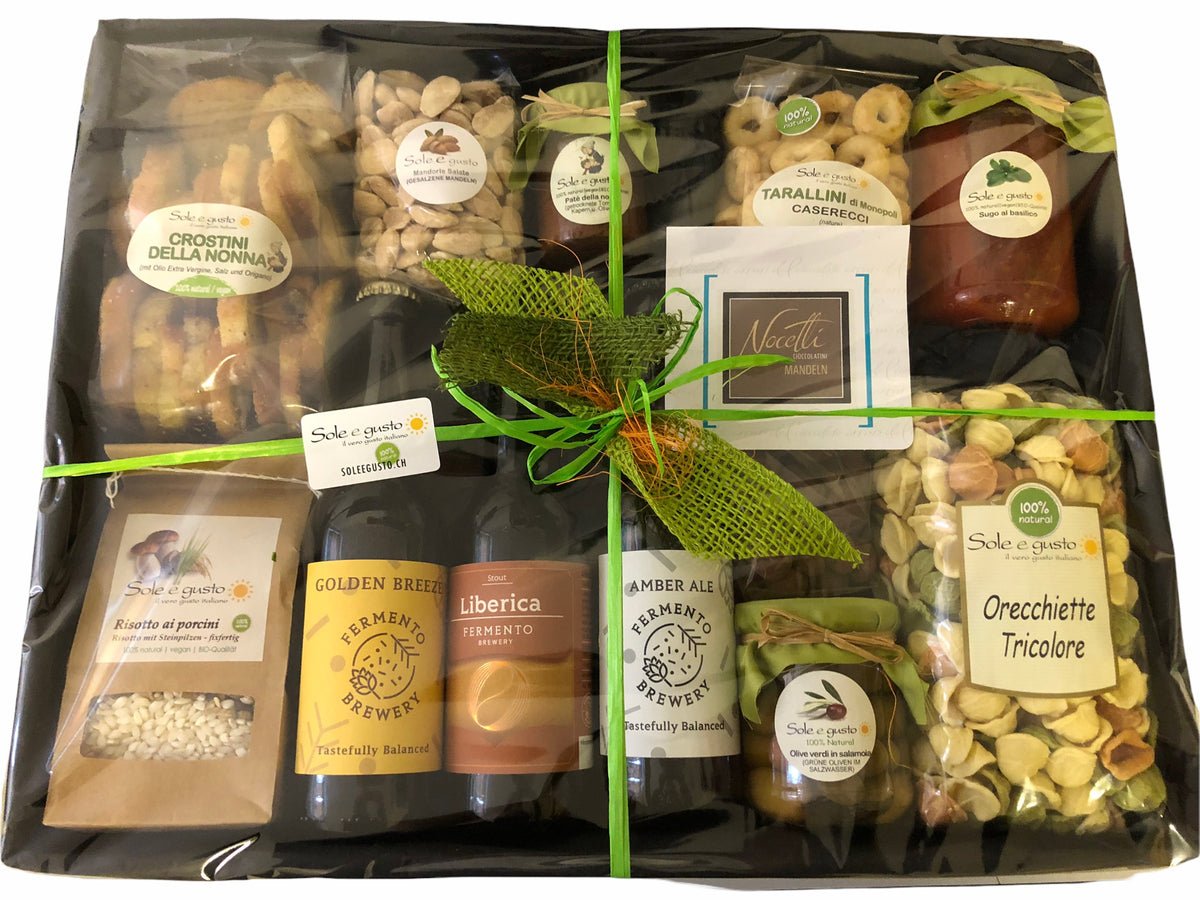 Soleegusto-Geschenk in Recycling-Box due - mit Bier--geschenkbox recyclingmitbier
