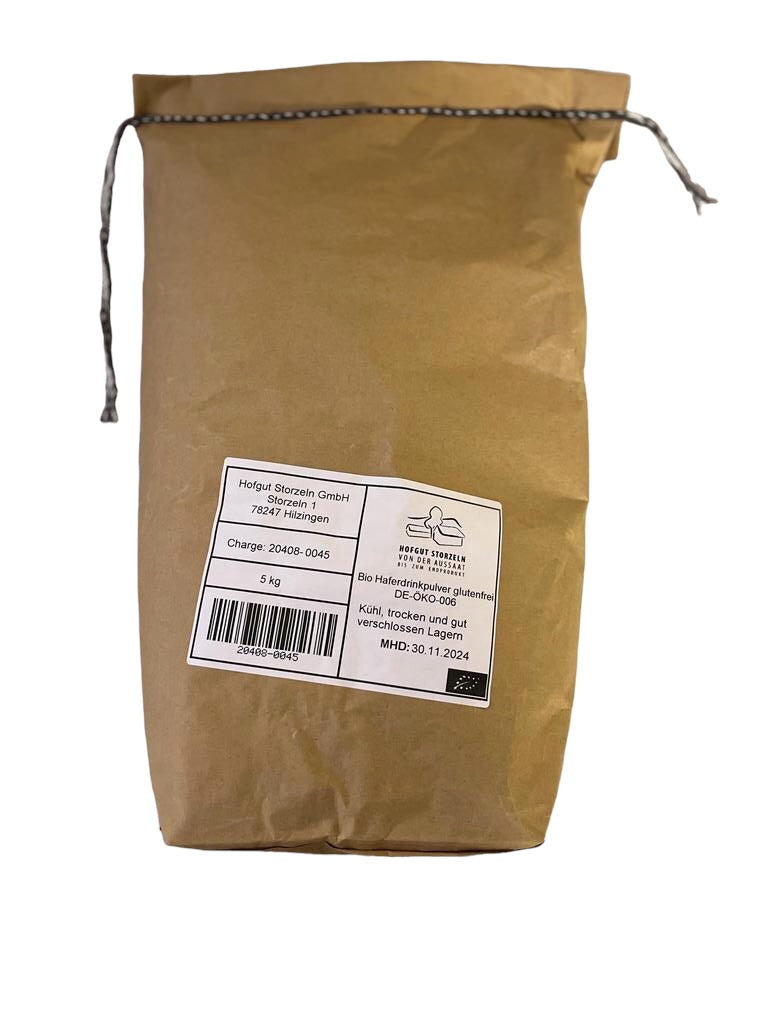 5kg bio Haferdrinkpulver - vegan, laktosefrei u. glutenfrei - ohne Zuckerzusatz