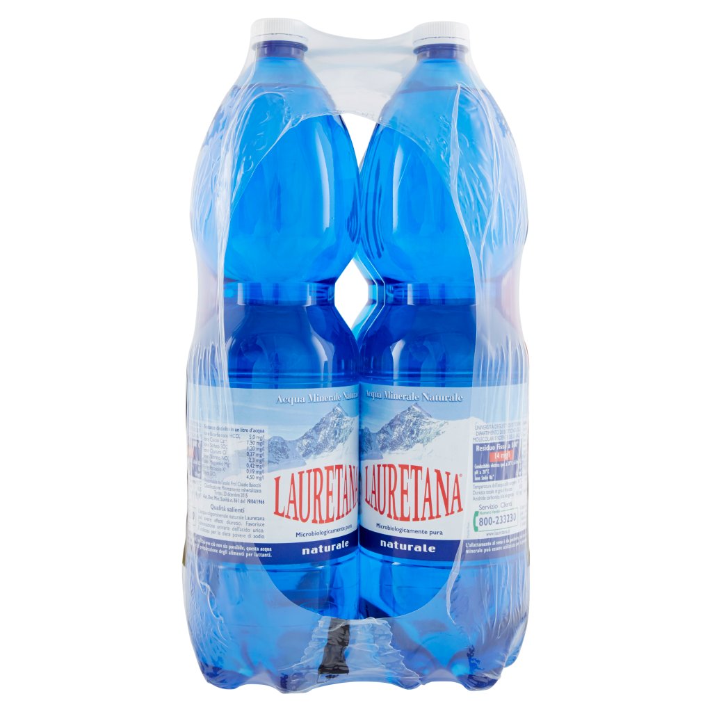 Soleegusto-Lauretana Mineralwasser ohne Kohlensäure 6 x 1.5 Liter Transportkosten immer CHF 13.00 (bis ganze Palette möglich - Total 84x6-Pack oder 504 Flaschen)--laurtana er pack cl ohne ii