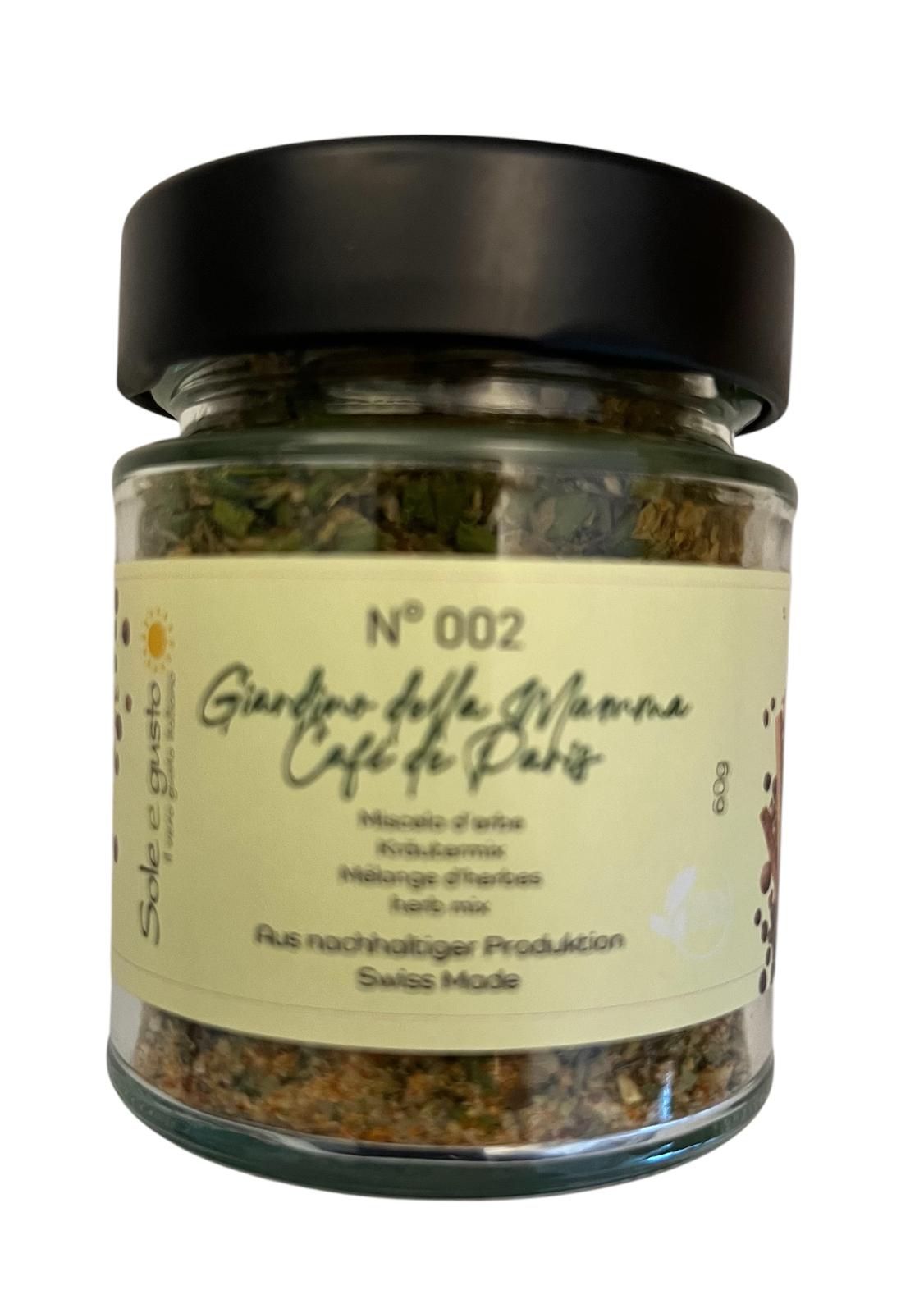 Soleegusto-Gourmet Gewürzmischung Nr. 2 Giardino della Mamma 60g - Café de Paris--nr gewürz giardinodellanonna cafedeparis