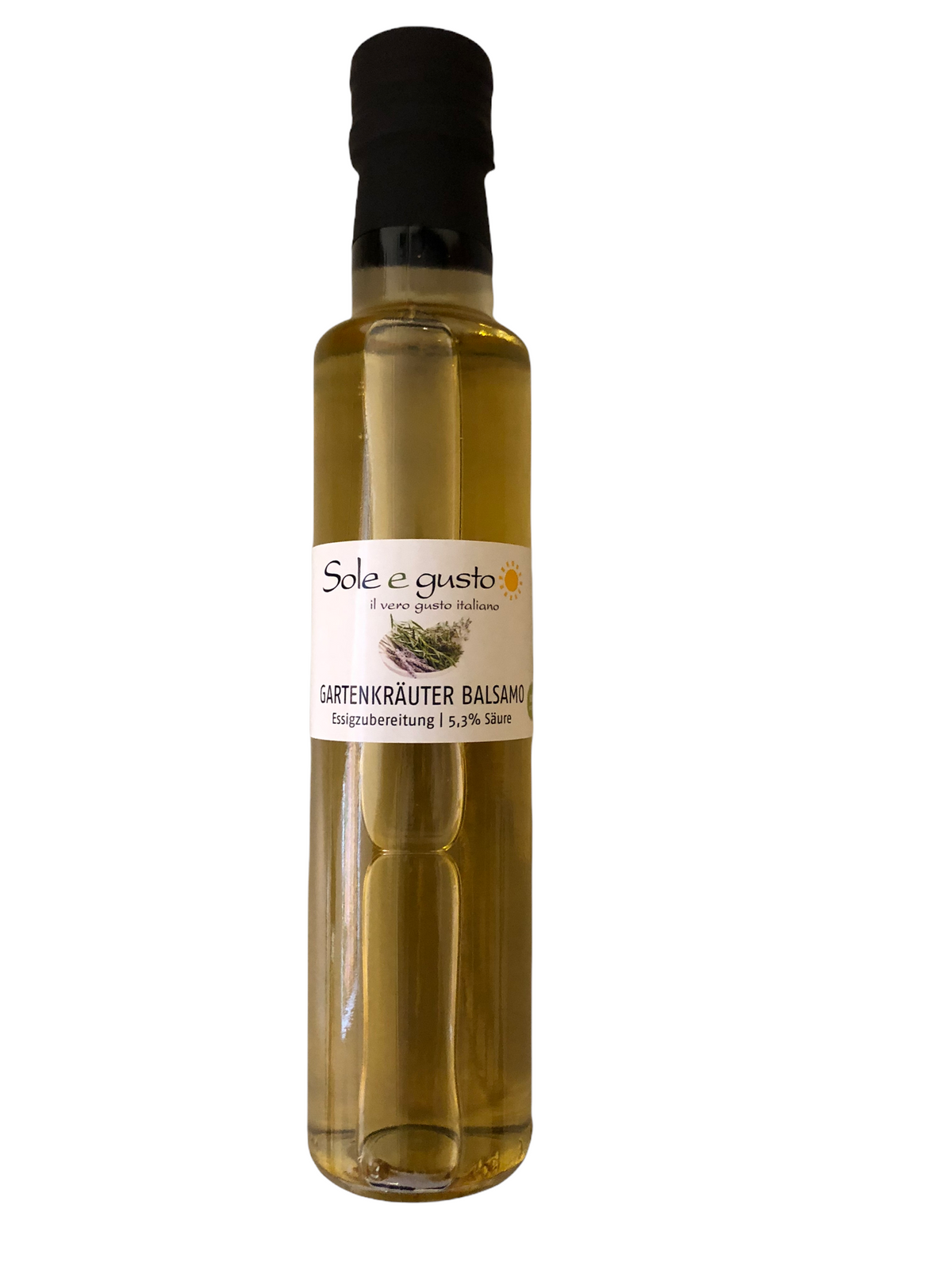 Soleegusto-Gartenkräuter Balsamo Essig 5,3% 250ml--photoroom
