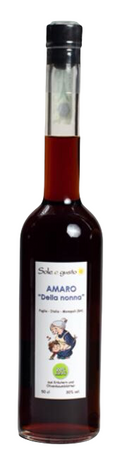 Soleegusto-12 x 500ml Amaro della Nonna vol. 30% mit Olivenbaumblätter - Digestif--photoroom