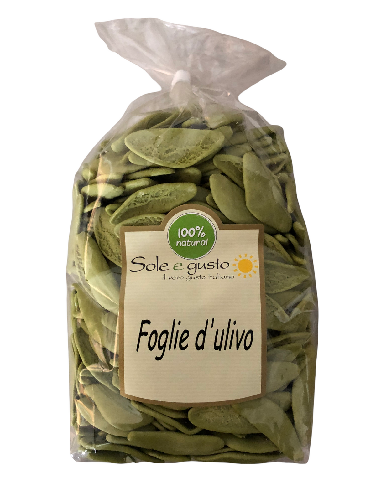 Soleegusto-Foglie d’ulivo con spinaci aus Hartweizengriess mit Spinat - 500g--photoroom