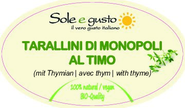 5kg Tarallini di Monopoli al Timo - mit Thymian