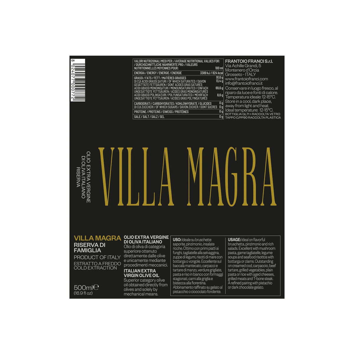 Franci Olio Extra Vergine - Villa Magra