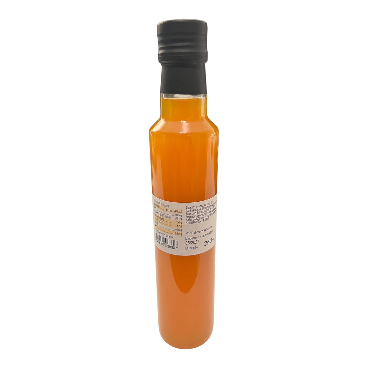 250ml Aprikose-Rosmarin Crema - Essigzubereitung 3% Säure