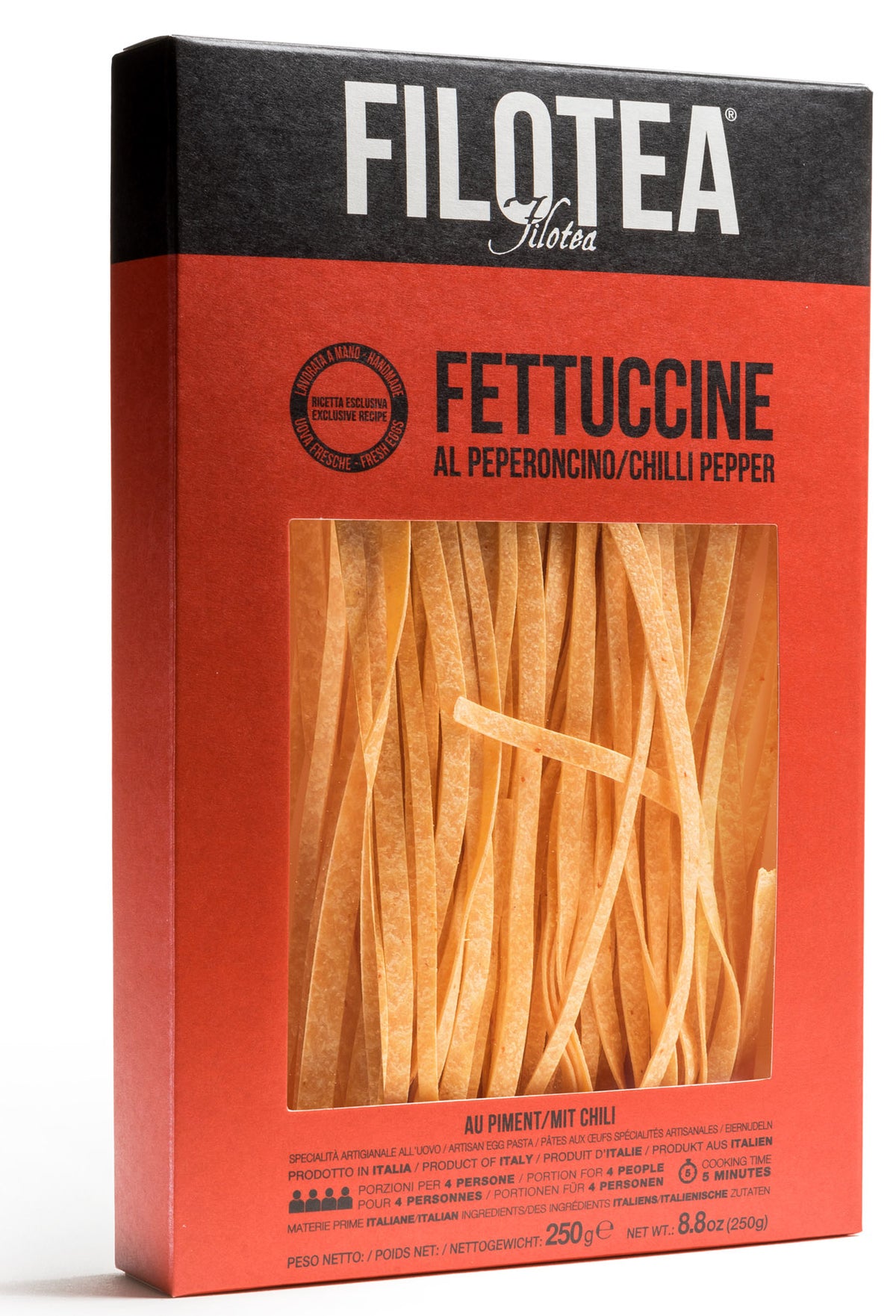 Chili Pepper Fettuccine 250 - Pasta Filotea