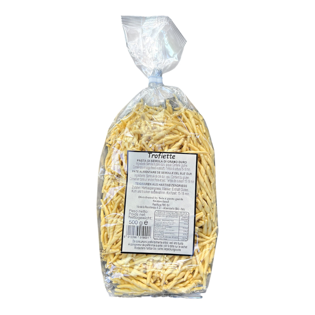 Trofiette aus Hartweizengriess