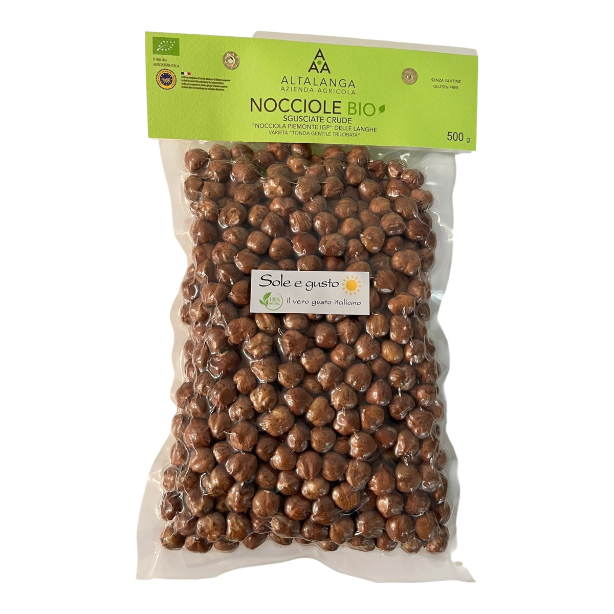 Nocciole Bio del Piemonte – rohe Bio-Haselnüsse (500 g)