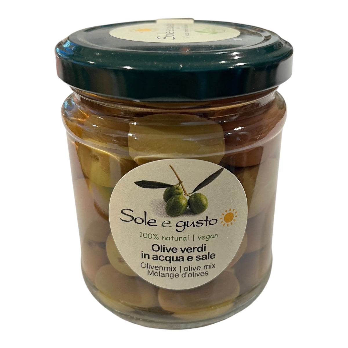 Olive verdi in acqua e sale (green olives in salt water) - 110g