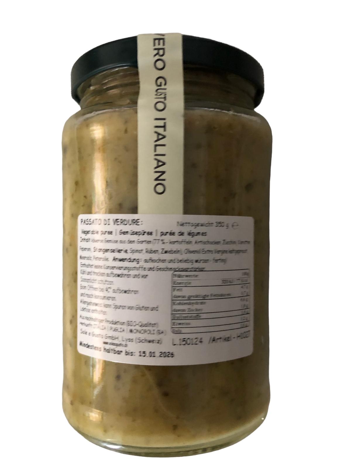 Soleegusto-Fagioli bianchi pronti - weisse Bohnen fixfertig 360g--bild passata di verdure retro
