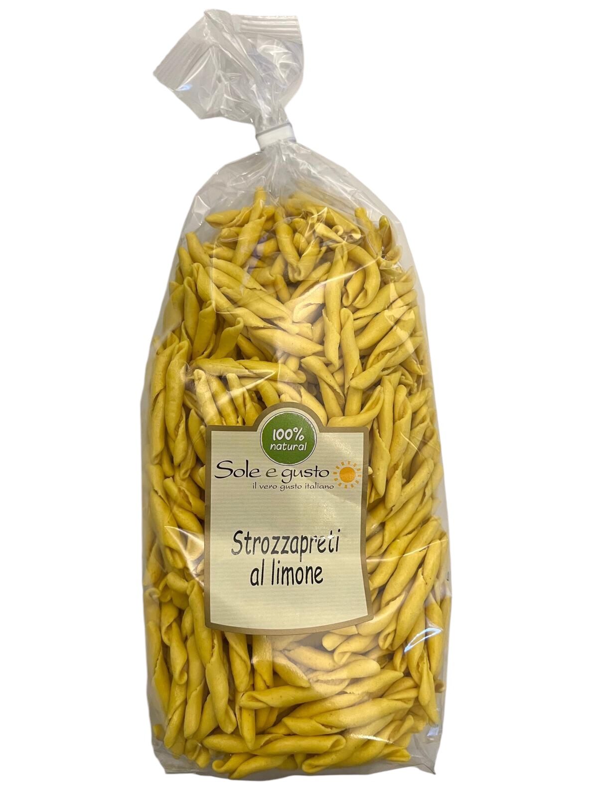 Soleegusto-12 x 500g Strozzapreti al limoe 500g--bild strozzapreti