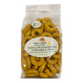 Tarallini di Monopoli al curcuma e pepe con farina Senatore Capelli - with turmeric and pepper and made from ancient wheat - 200g