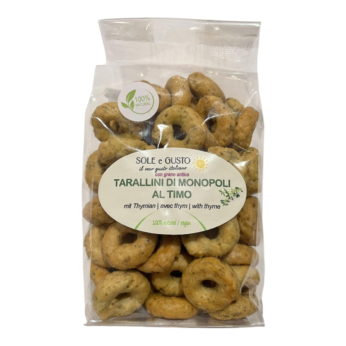 Tarallini di Monopoli al Timo - with thyme 200g