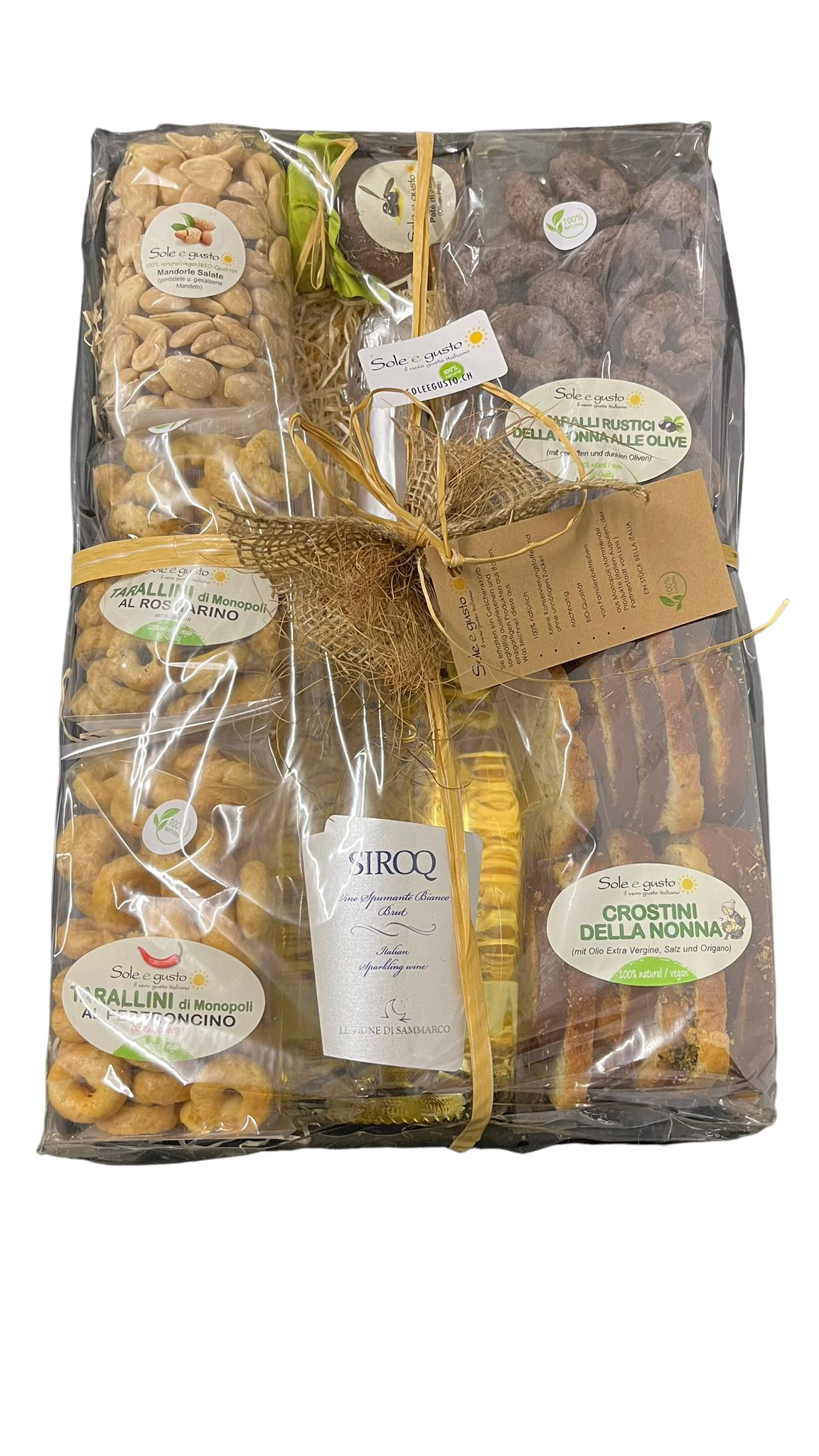 Soleegusto-Geschenk in Recycling-Box uno piccolo--bild apero geschenkset