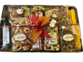 Soleegusto-Geschenk im Recyling Korb - special hot - alles scharfe Produkte--bild apero kochen geschenkset in recyclingbox