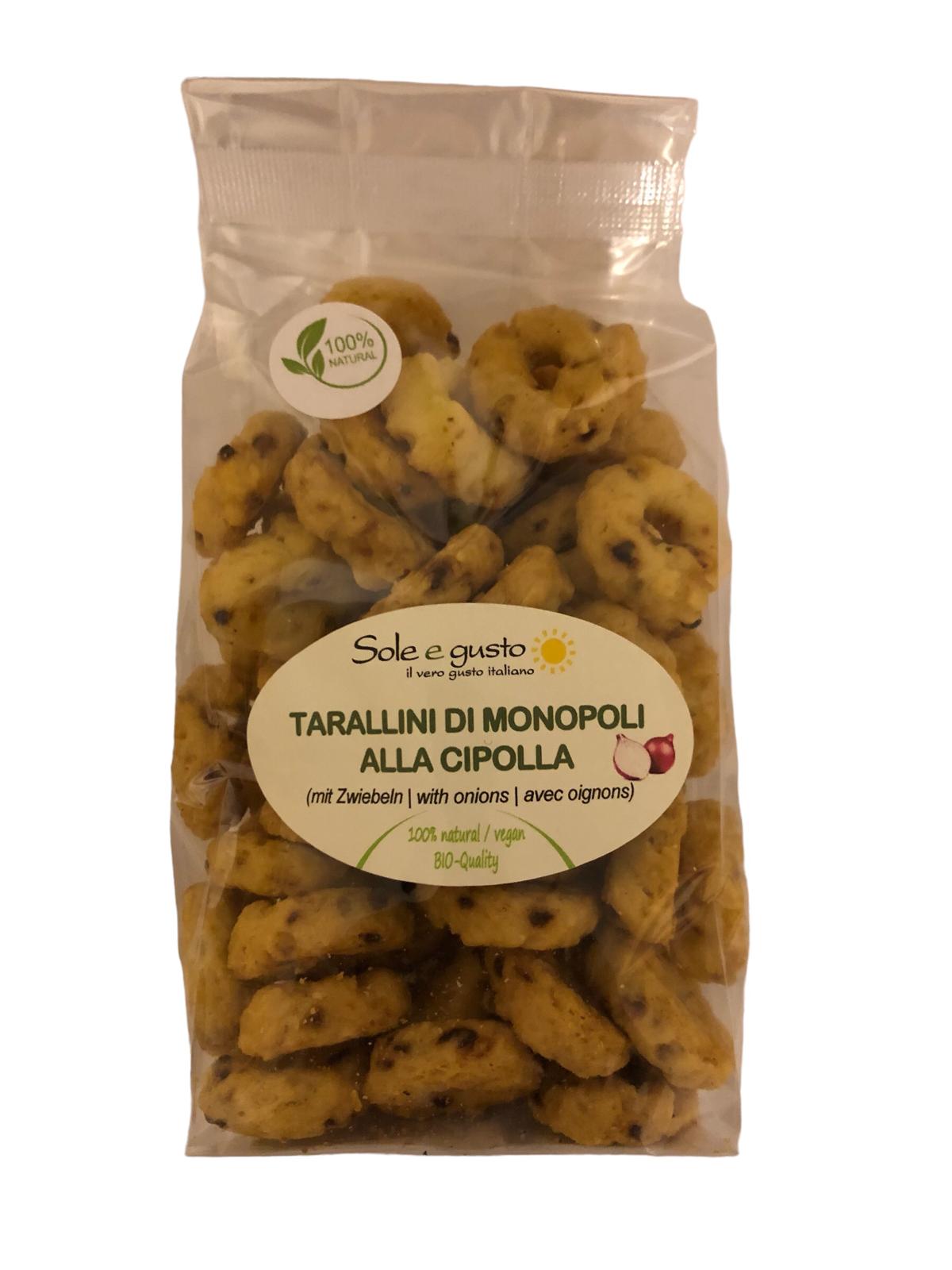 Soleegusto-20 x 200g Tarallini di Monopoli al Timo - mit Thymian 200g--bild tarallini di monopoli alla cipolla