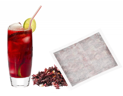 Soleegusto-1 x Länggasstee - Eistee mit Schwarztee und Karkade im Karton, 40 x 60g-Beutel--bild eistee mit eisteebeutel