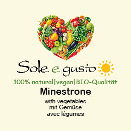 Soleegusto-12 x 350g Minestrone - mit Gemüsemix in Stücken--bozza minestrone