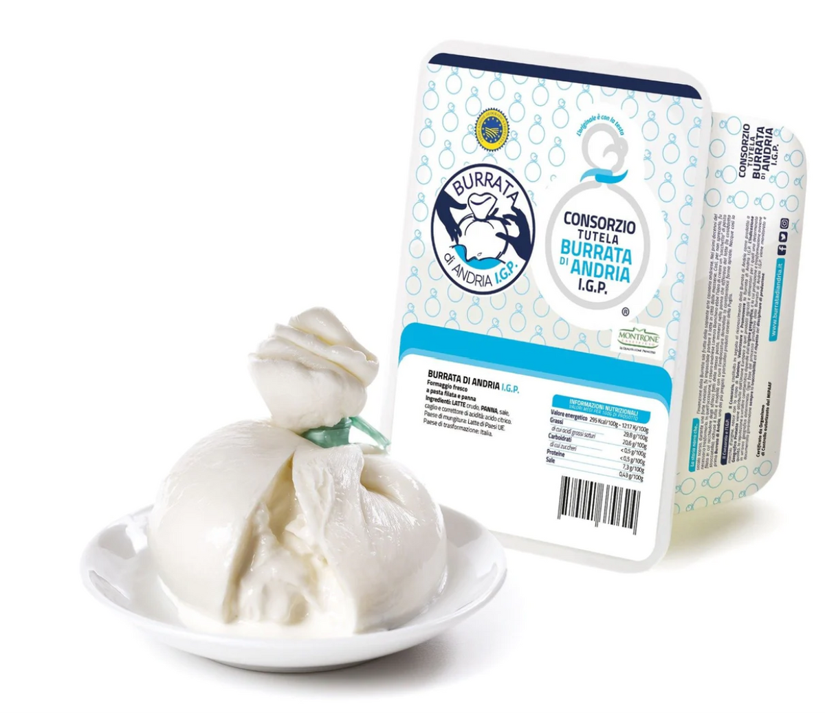 Burratine di Andria I.G.P. 250g in PET-Schale 2 Stück à 125g