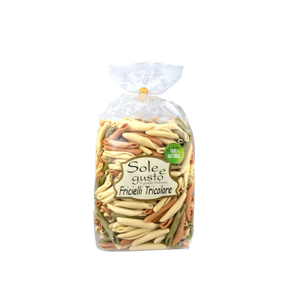 Soleegusto-Fricielli tricolore aus Hartweizengriess casarecce/nature Hausgemach - 500g--fricelli tricolore