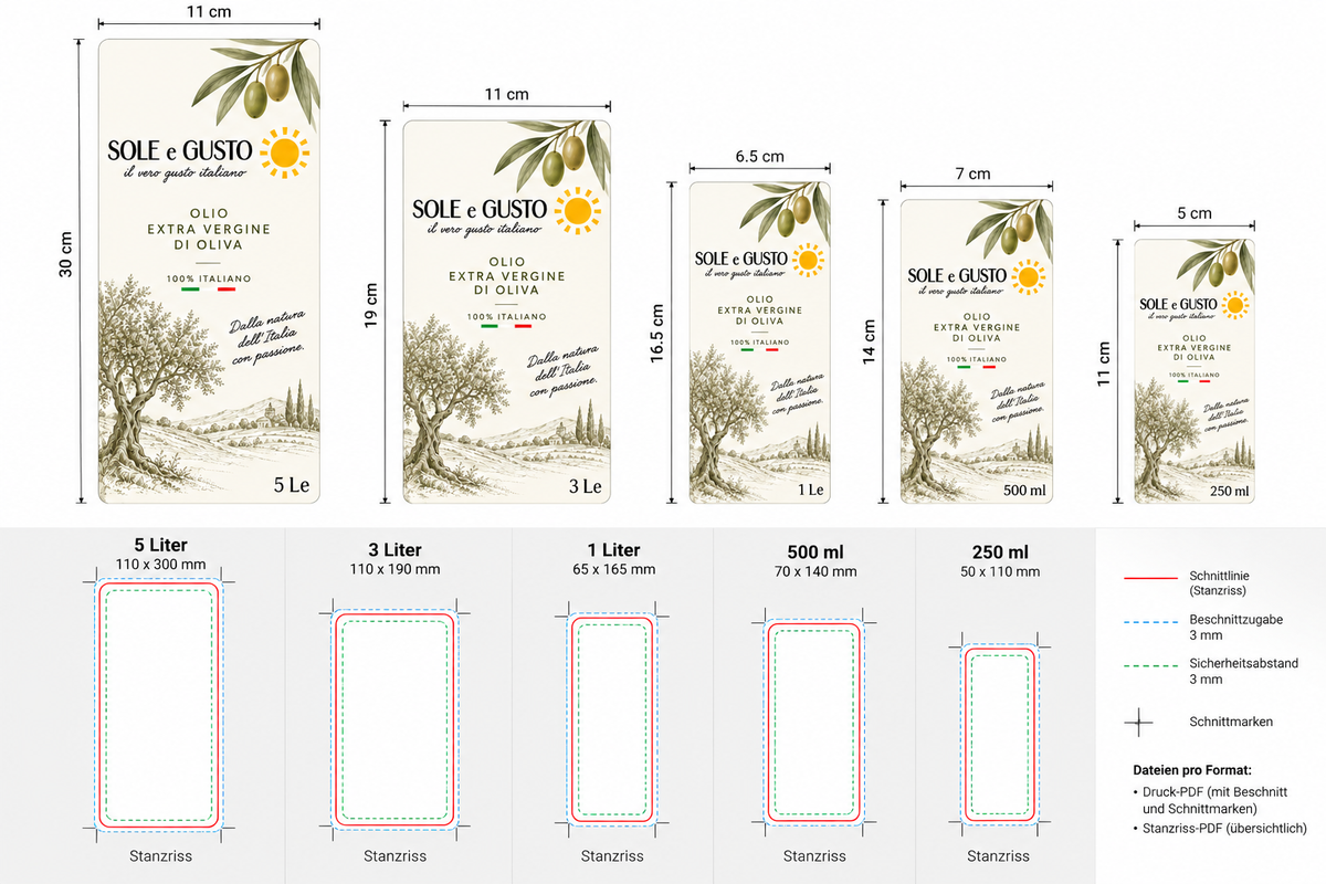 1 liter extra virgin olive oil - cold-pressed - in aluminum can