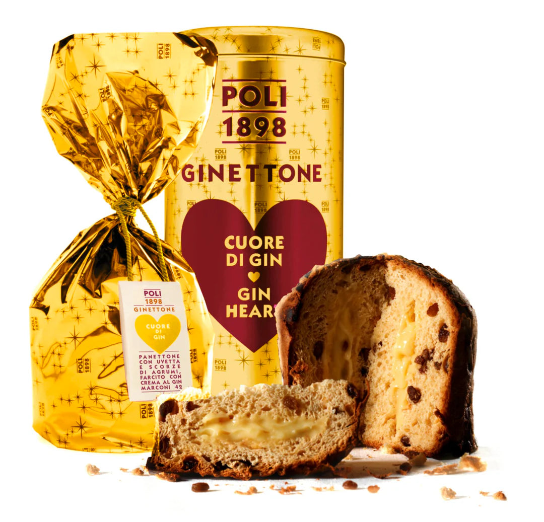 Panettone Poli Ginettone 950g mit Rosinen und Moscato-GIN-Creme