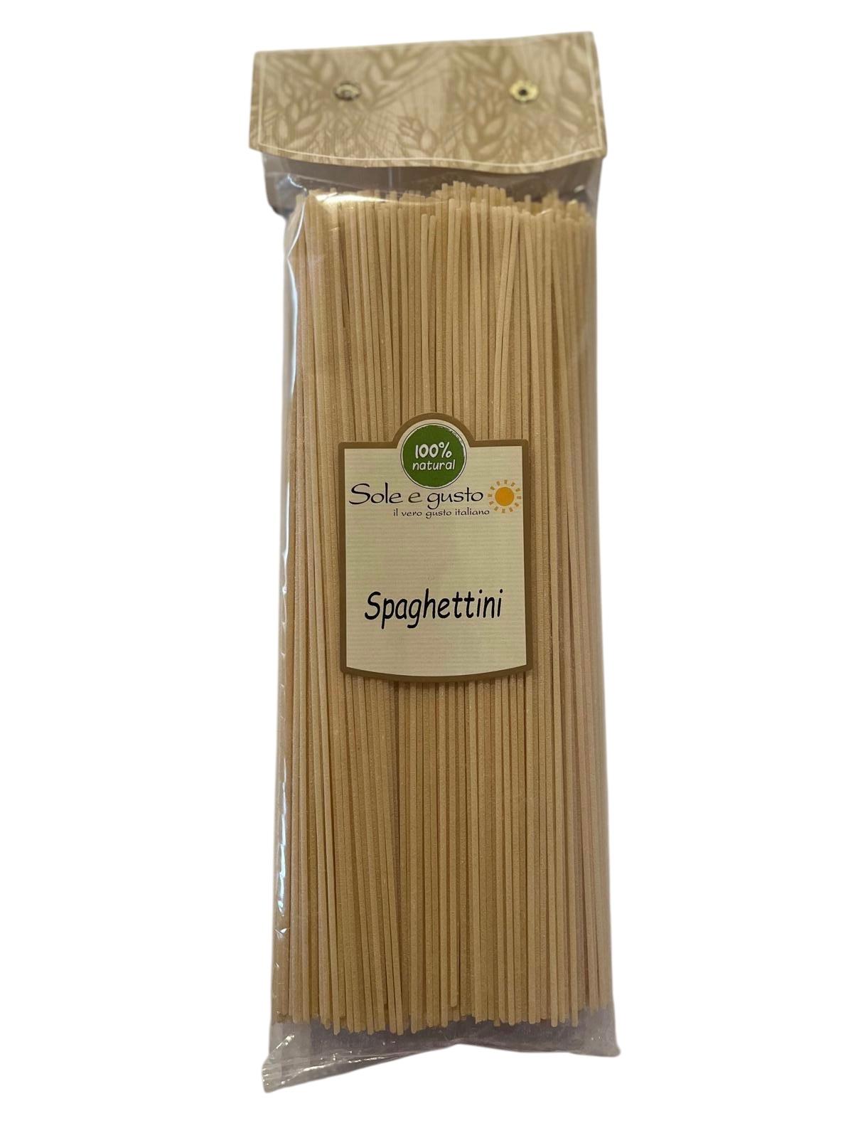 Soleegusto-Spaghettini Nr.3 aus Hartweizengriess casarecce-nature Hausgemacht - 500g--spaghettini