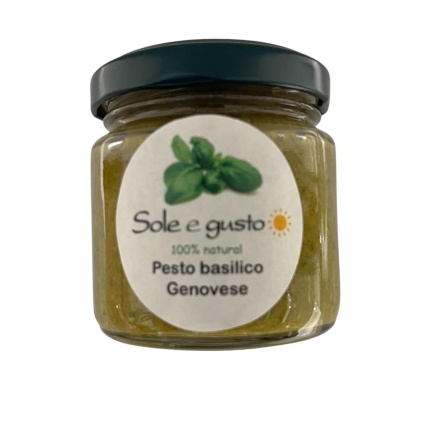 Soleegusto-12 x 100g Pesto al Basilico Genovese--bild pesto genovese al basilico