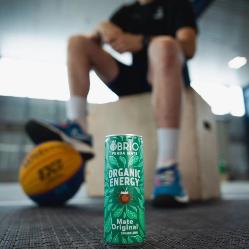 Soleegusto-12x25cl Brio Mate Mate Original Sparkling bio 25cl - in Dose--brio mat energy drink naturel bio original sponsor basket ambassador x