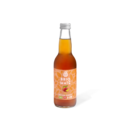 Soleegusto-12 x 33cl Brio Mate Strawberry & Lime bio 33cl in Glaschflasche--peach scaled