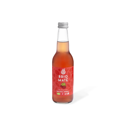 Soleegusto-12 x 33cl Brio Mate Strawberry & Lime bio 33cl in Glaschflasche--strawberry scaled