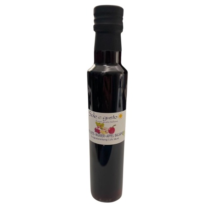 Soleegusto-Rote Bete, Ingwer und Apfel Balsamo 250ml - 3% Säure-Himbeer Balsamico Essig-rotebete ingwer aprel balsamico ml