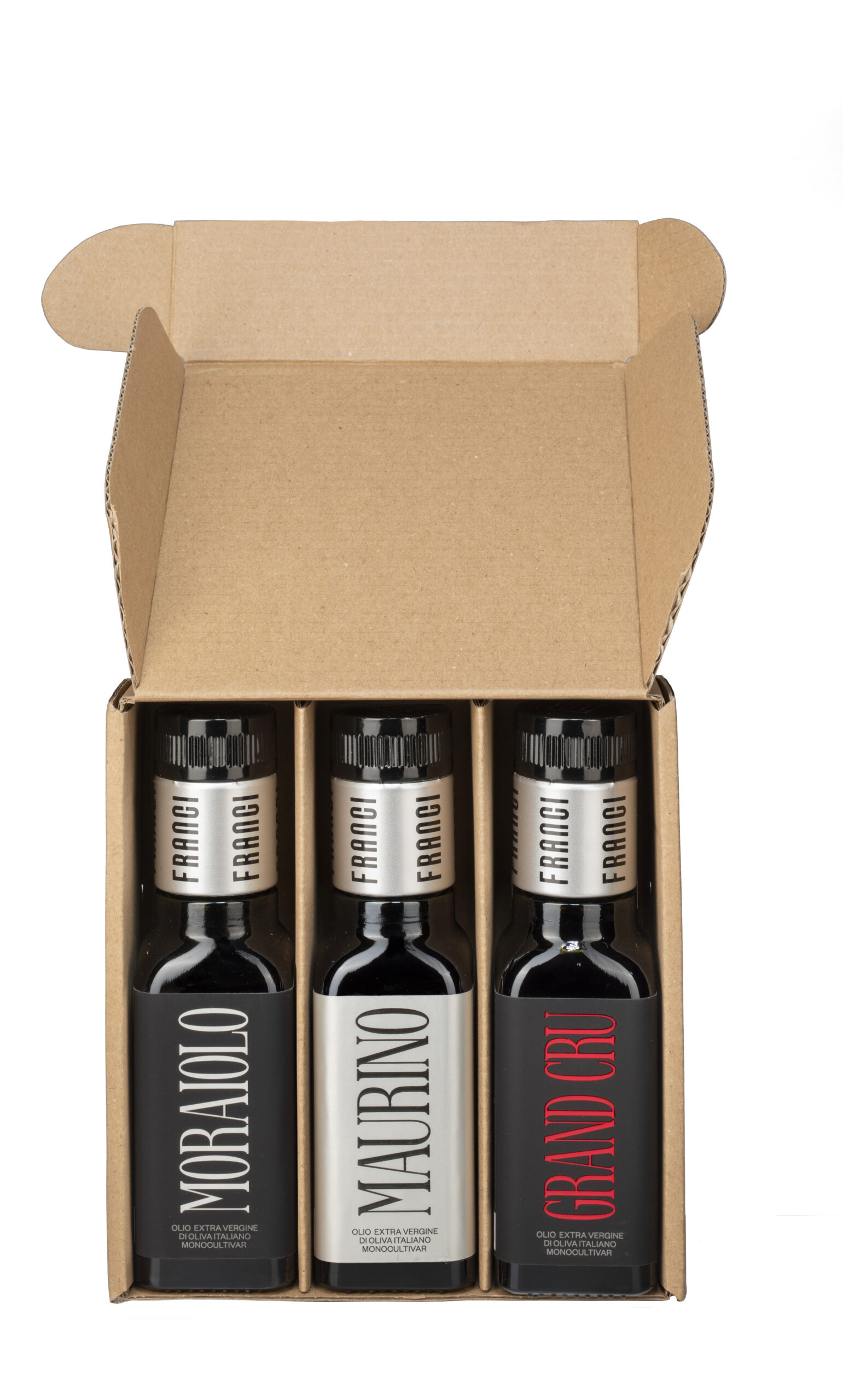 Soleegusto-1 x Degustationspaket 3 x 10ml - Franci Olio Extra Vergine di Oliva--tris ml mor maurino vmgc scaled