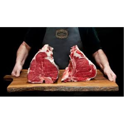Soleegusto-Bistecca Fiorentina (T-Bone-Steak) ca. 1.4kg inkl. 4 Flaschen Wein--bisctecca fiorentina cruda