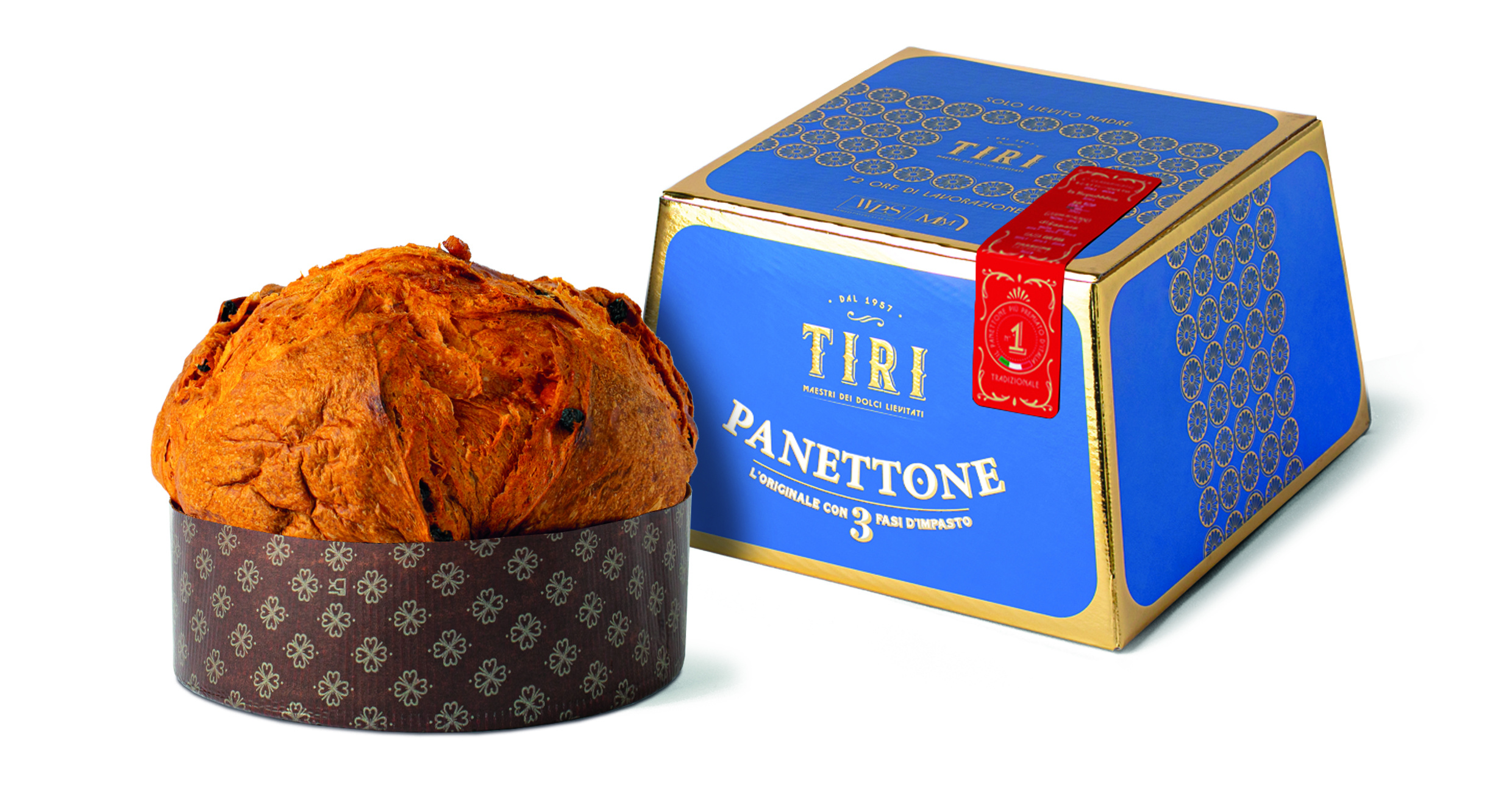 Soleegusto-6 x 1000g TIRI Panettone Tradizionale-Classico senza lattosio / lacose free – Nr. 1 Italiens (Vorbestellung – Auslieferung ab Ende Oktober 26)--panettone classico milano